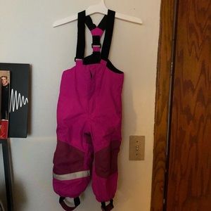 1.5-2Yr pink snow pants